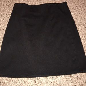 Black pencil skirt